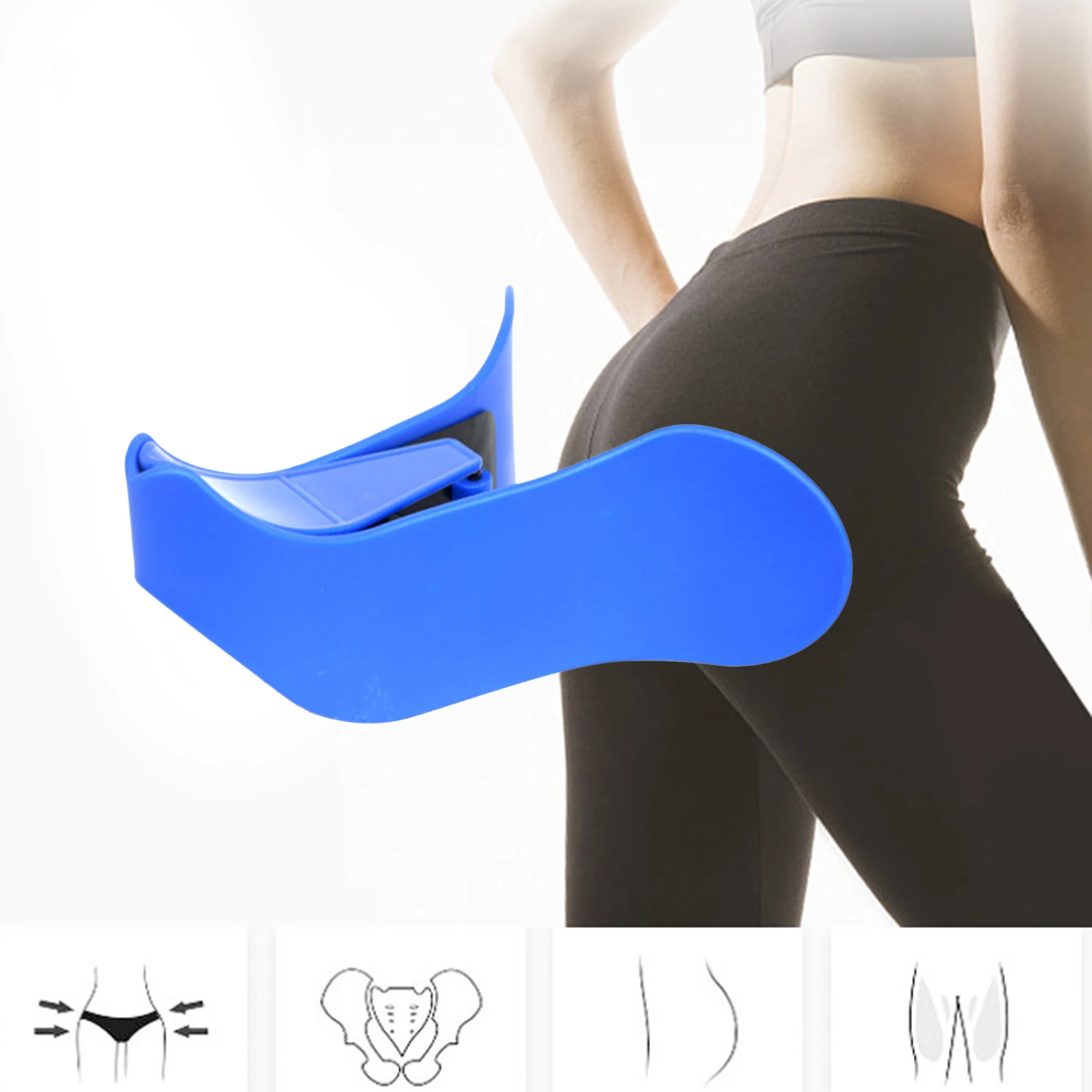 Hip Trainer Clip Pelvic Floor Muscle Inner Thigh Buttock Exerciser Tool