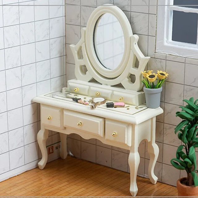 Vintage Dressing Table with Tilting Mirror for sale at Pamono