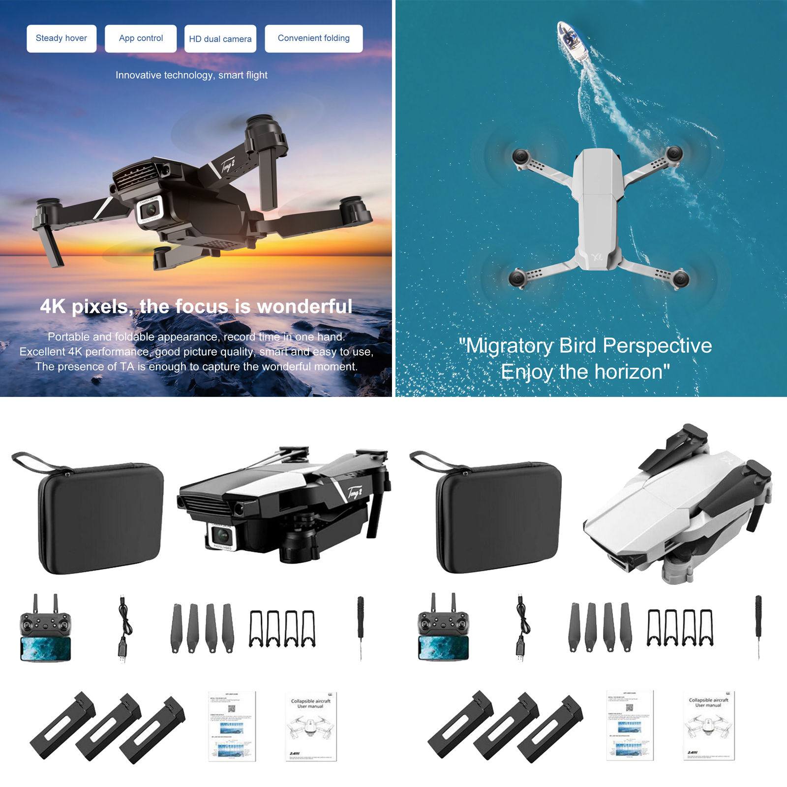 Mini Drone RC Helicopter Quadcopter Auto Hovering, Headless Mode Beginners