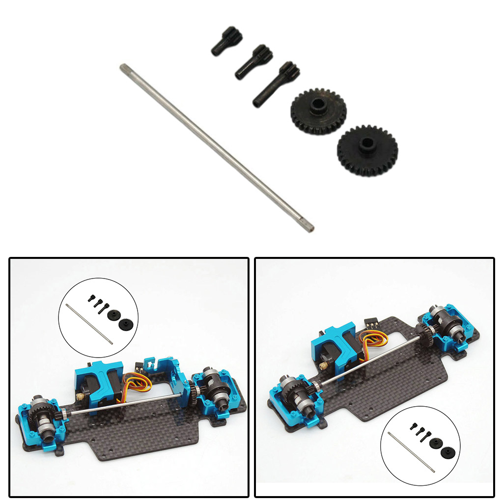 1/28 Reduction Gear w/ Front Rear Drive Gear for Wltoys K989 P929 DIY Parts