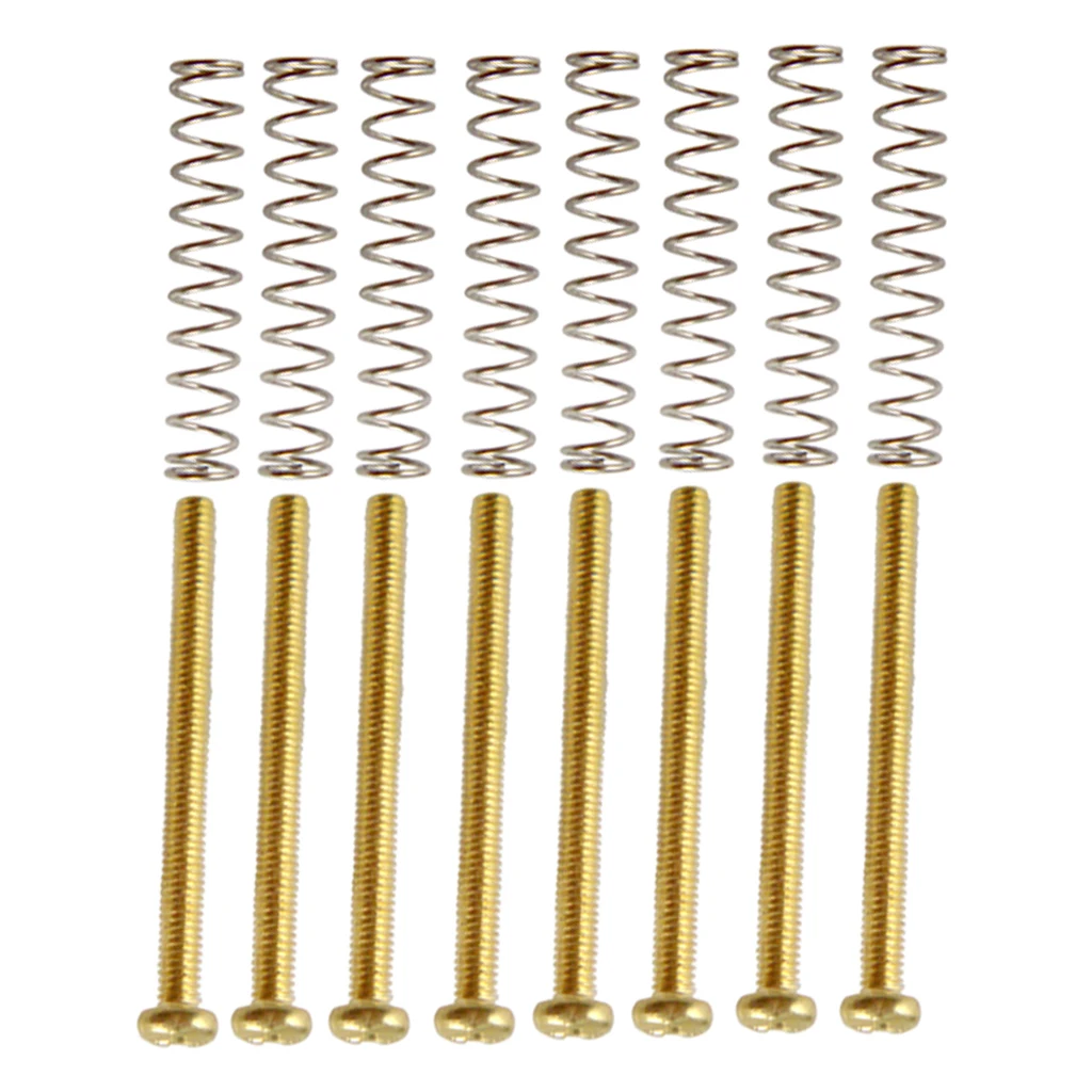 Electric Guitar Humbucker Double Coil Pickup Frame Screws Springs Stringed Instruments