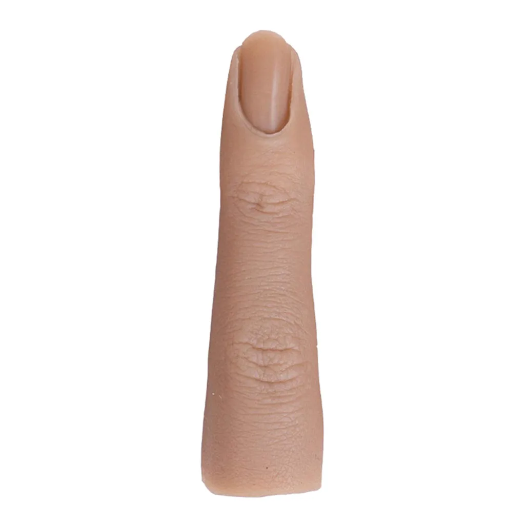 Silicone Practice Fingers for Nails Real Person Shape Mannequin Model Display Nail Practice Model Display Finger