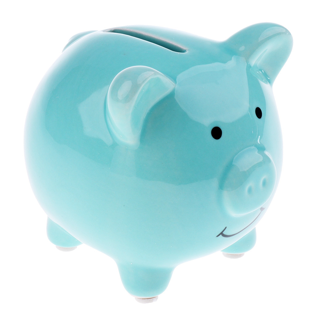 Ceramic Money Box Pots Savings Fund Save Coins Piggy Bank For Children Kids