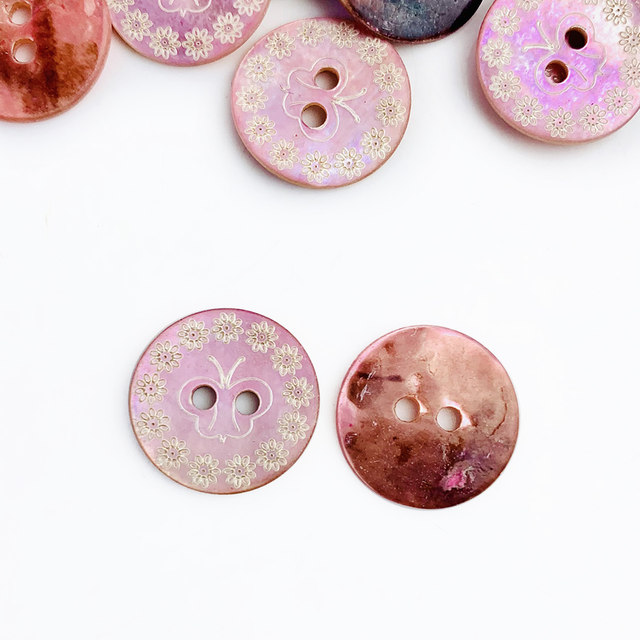 50Pcs/Lot Natural Mother Of Pearl Shell Buttons For Scrapbook DIY Crafts  Clothing Decoration Handmade Home Accessories trs0399