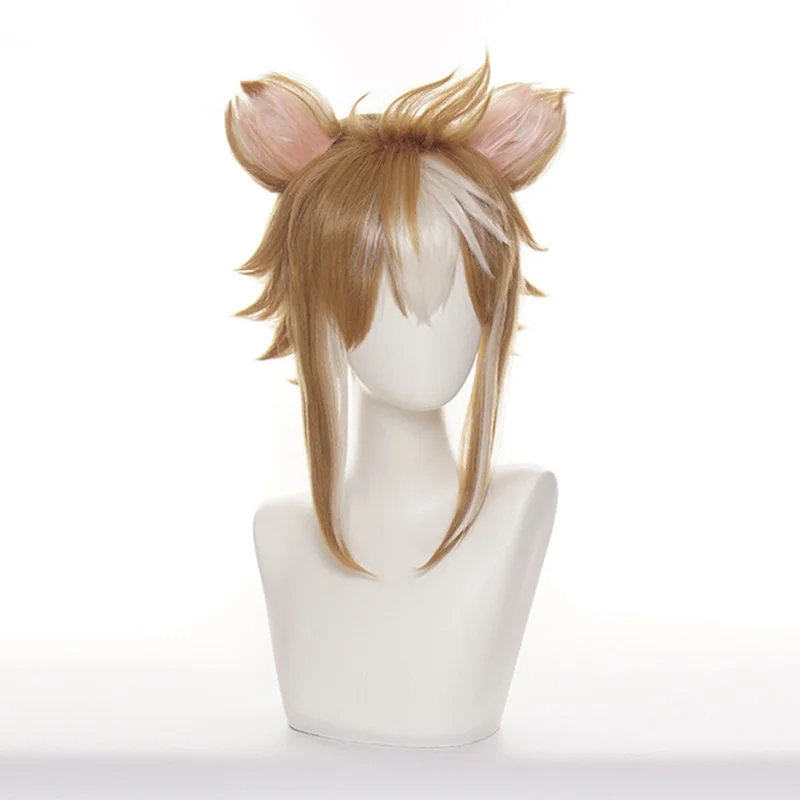 sexy costumes for women Genshin Impact Goro Cos Wig Rebel Army Lnazuma Hair on The Top of The Head Gorou with Beast Ears Reverse Warped Short Hair anime outfits