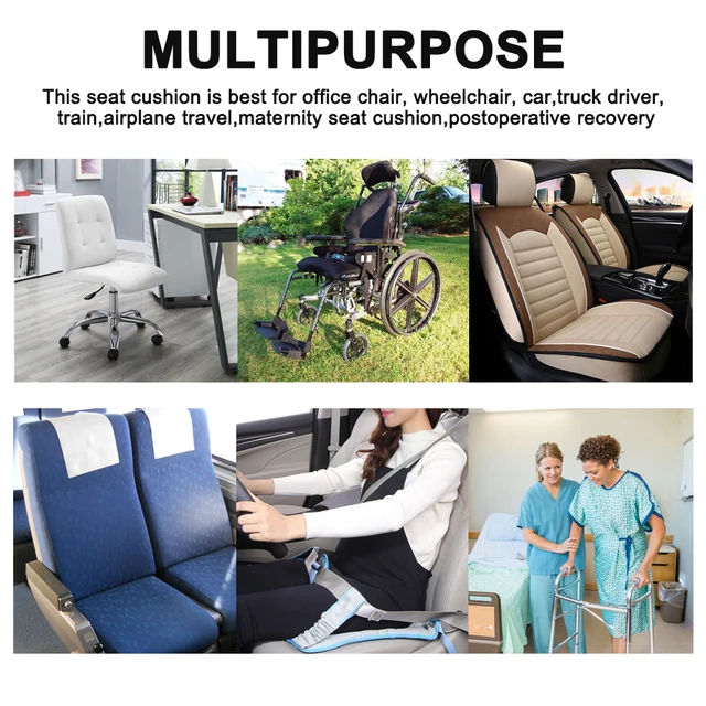 Inflatable Seat Cushion - Travel Seat Cushion for Wheelchair