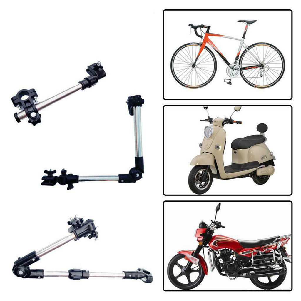 Adjustable Bicycle Umbrella Mount Holder Folding Pram Trolley Parasol Stand