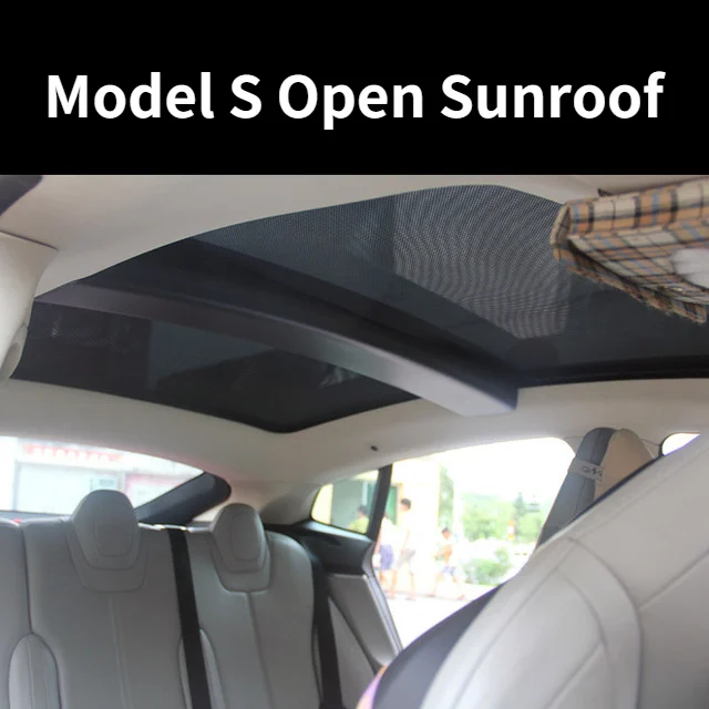 Car Glass Roof Sunshade For Tesla Model S Front Rear Sunroof