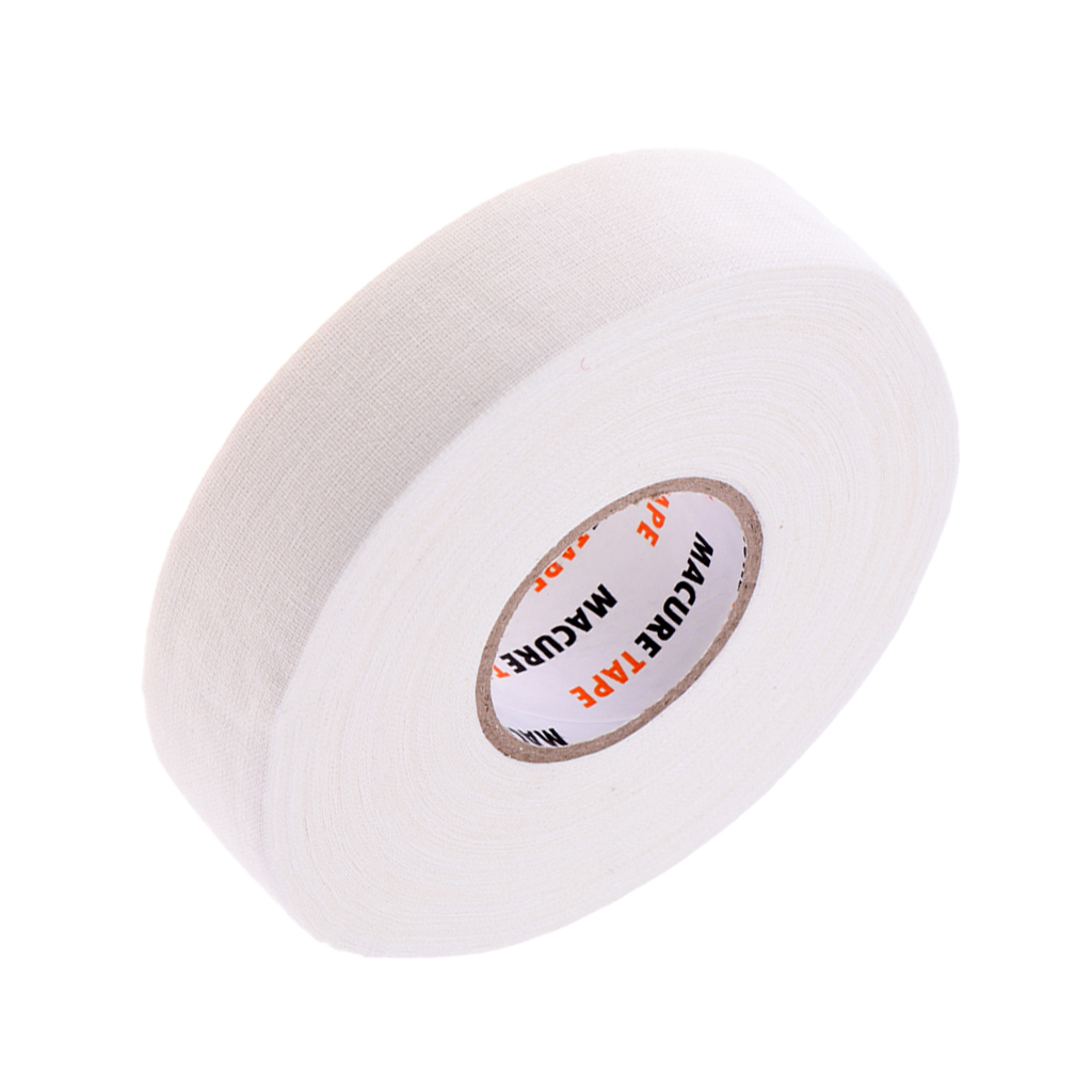 1 Roll of Durable Cloth Hockey Stick Tape Pro Quality Black White Hockey Sport Tools Accessories