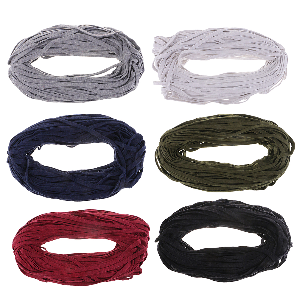 Cotton Flat Draw Cord Drawstrings Handles Lace Trim String for Sewing Accessory