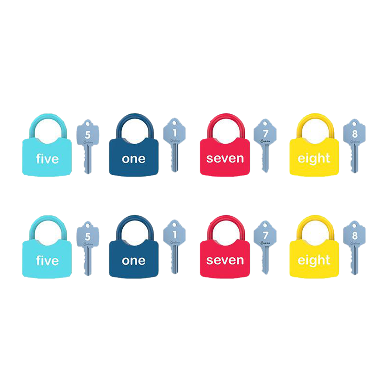 Optional Keys and Padlock Set Matching & Counting Motor Skill Baby Toddlers Preschool Montessori Unlocking Toys