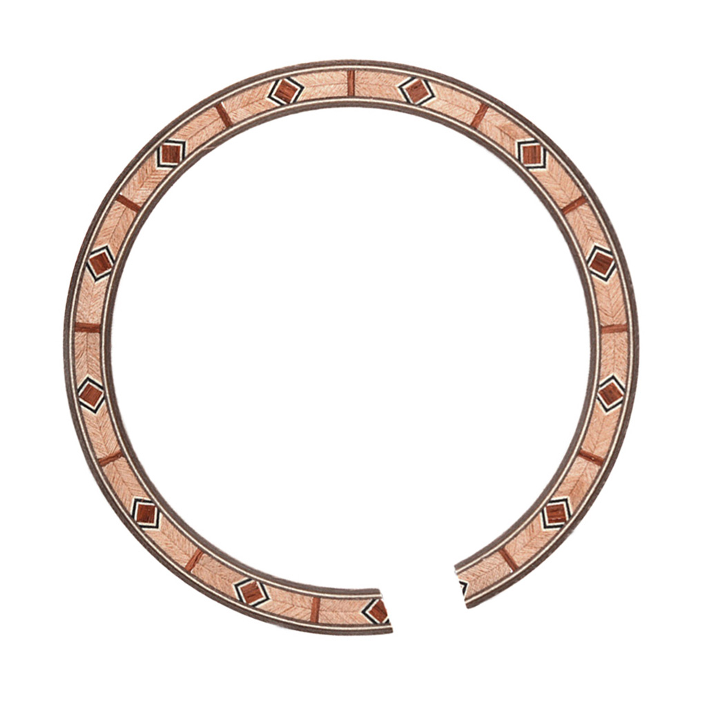 B-55 Acoustic Guitar Rosette Soundhole Sticker for Acoustic Guitar Coffee