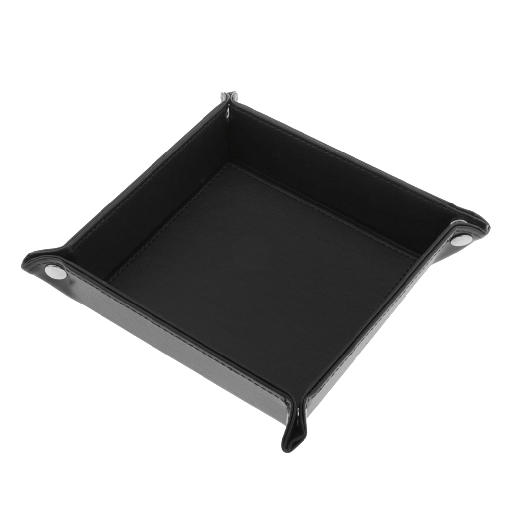 Coin Storage Rolling Dice Tray Party Flat Square DND Games Fun Accessories