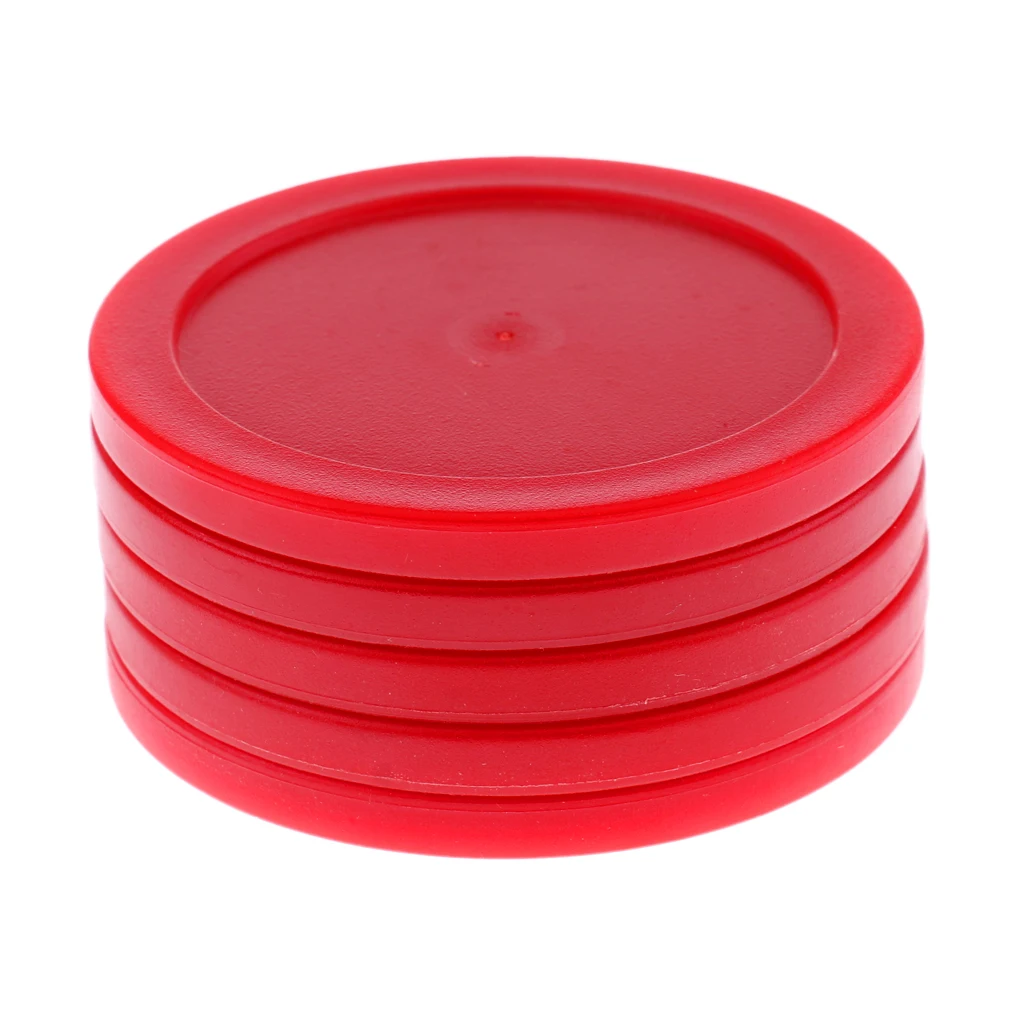 5 Pieces 62mm Mini Air Hockey Round Pucks Kids Adults Table Hammer Games