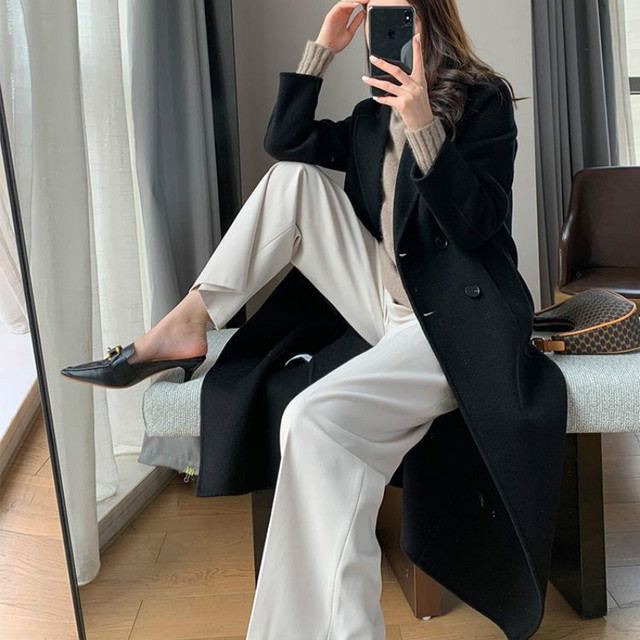 Wełna i mieszanki damskie czarne podwójne piersi szerokie talii koreański styl urząd Lady cały mecz prosty Vintage zimowy damski płaszcz Trendy tanie tanio Majesee COTTON POLIESTER CN (pochodzenie) Zima long h81830 Dla osób w wieku 18-35 lat Wykładany kołnierzyk DWURZĘDOWE Wełna i mieszanki damskie czarne podwójne piersi szerokie talii koreański styl urząd Lady cały mecz prosty Vintage zimowy damski płaszcz Trendy tanie tanio Majesee COTTON POLIESTER CN (pochodzenie) Zima long h81830 Dla osób w wieku 18-35 lat Wykładany kołnierzyk DWURZĘDOWE
