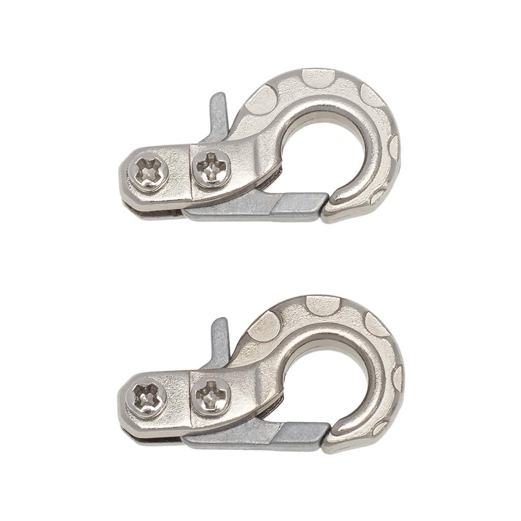 2x Metal Trailer Hook Winch Hook Replacements for Axial SCX10 cc01 Model Buggy DIY Accessories Parts