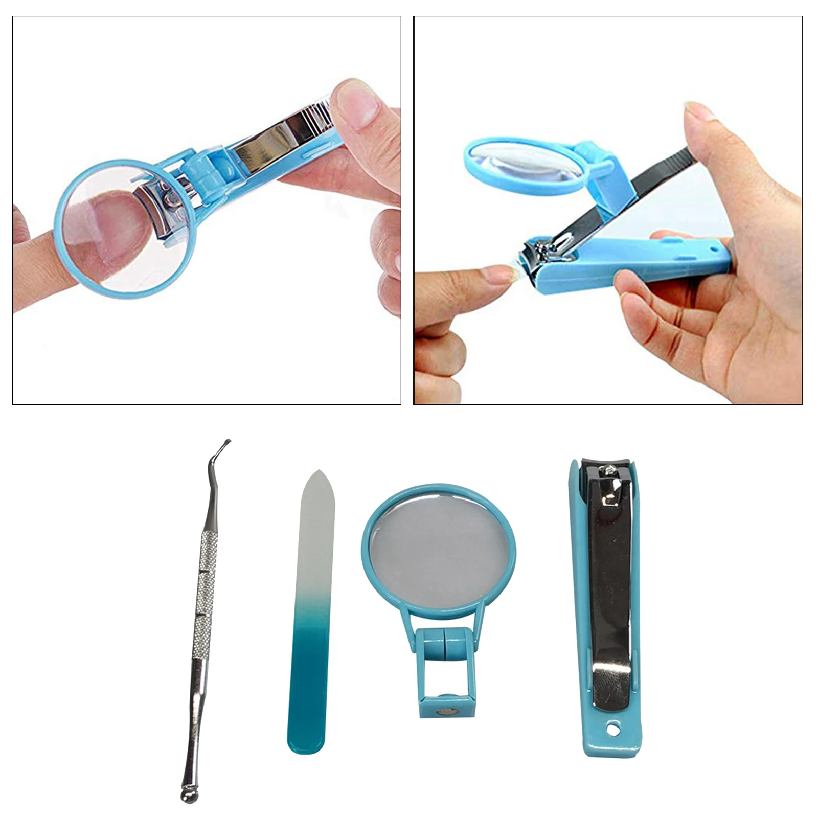 Nail Clipper w/Magnifying Glass Toenail Fingernail Clippers Elderly Nail cutter