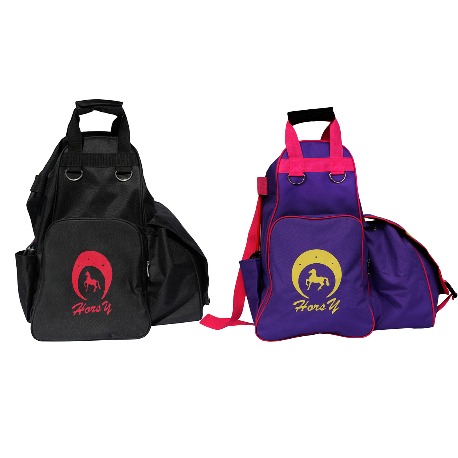 Portable Equestrian Backpack Horse Riding Helmet Armor Whip Bag Waterproof