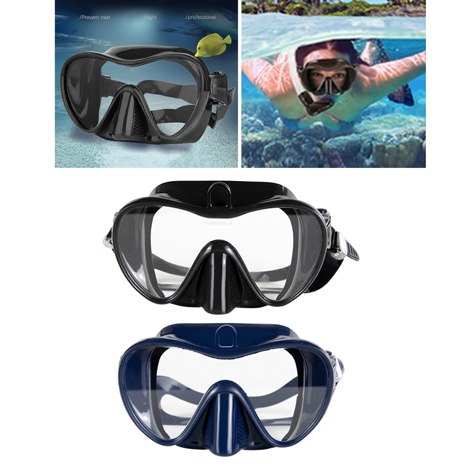 Full Dry Silicone Diving Mask Mask Snorkeling Suit Swimming GlassesBZ 