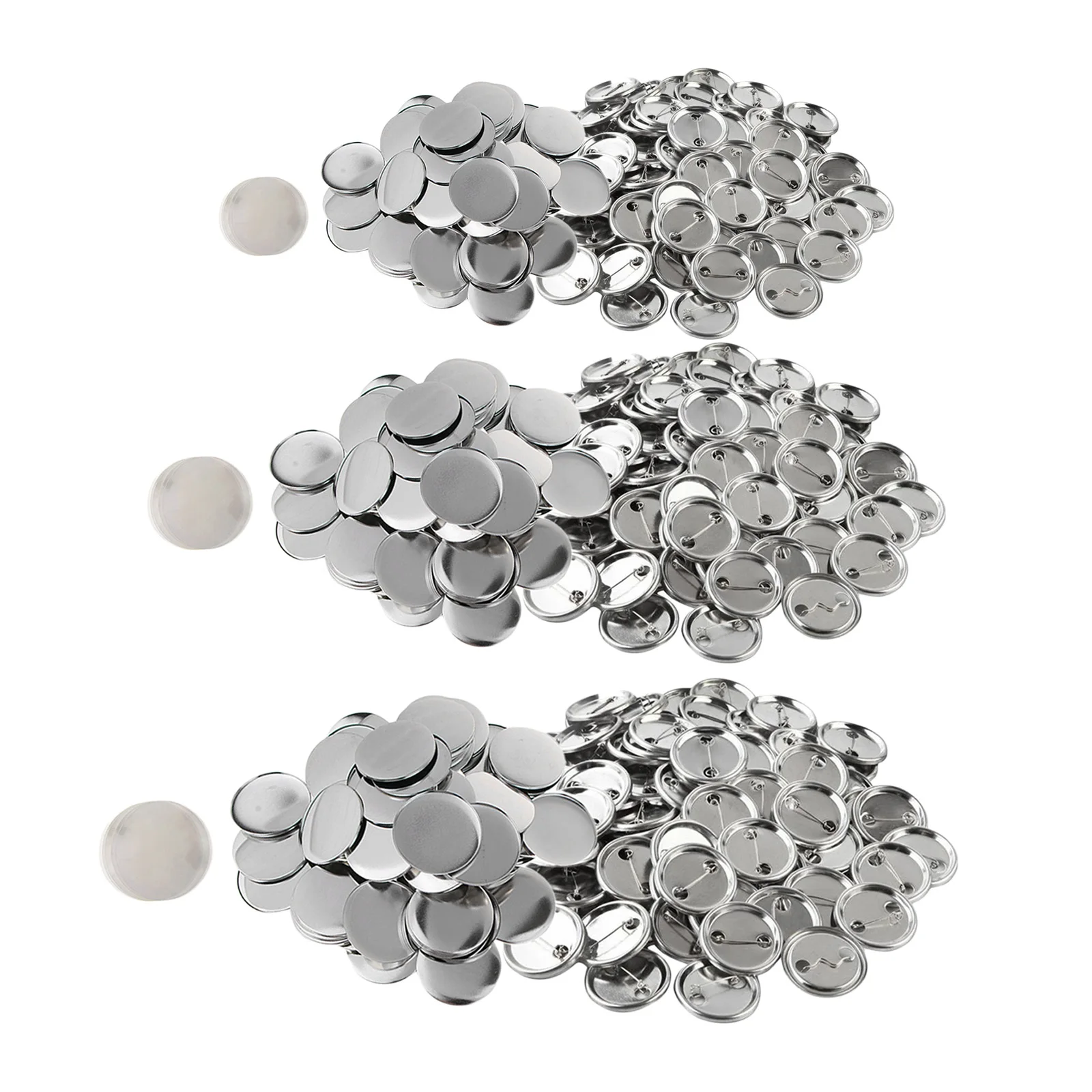 75mm/37mm/ 25mm Round Blank Button Badge Supplies DIY Jewelry Making Component for Crafts Lovers
