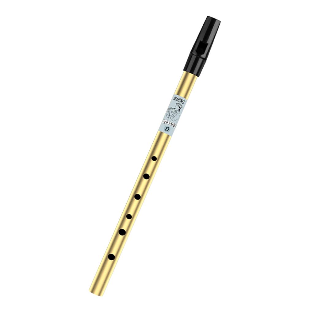 Irish Whistle Flute D C Key 6 Hole Tin  Whistle Nickel Brass