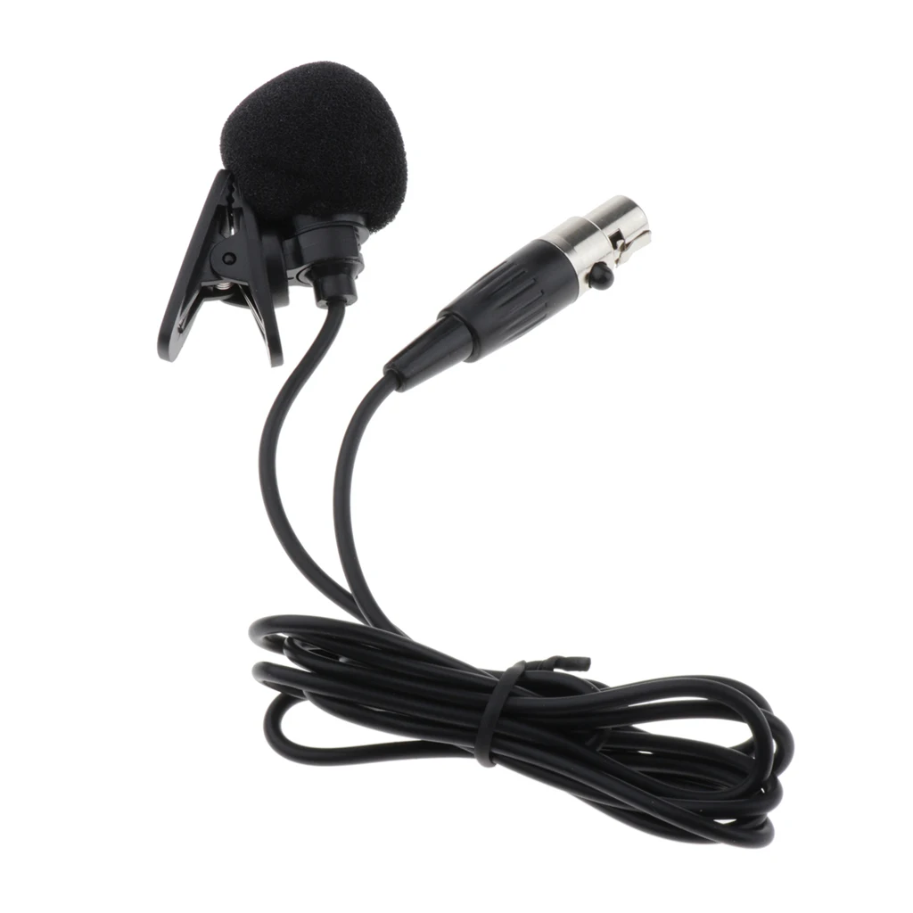 XLR Lavalier Microphone Phantom Power with Metal Lapel Clip and Windscreen Accessories - Great External Lav Mic