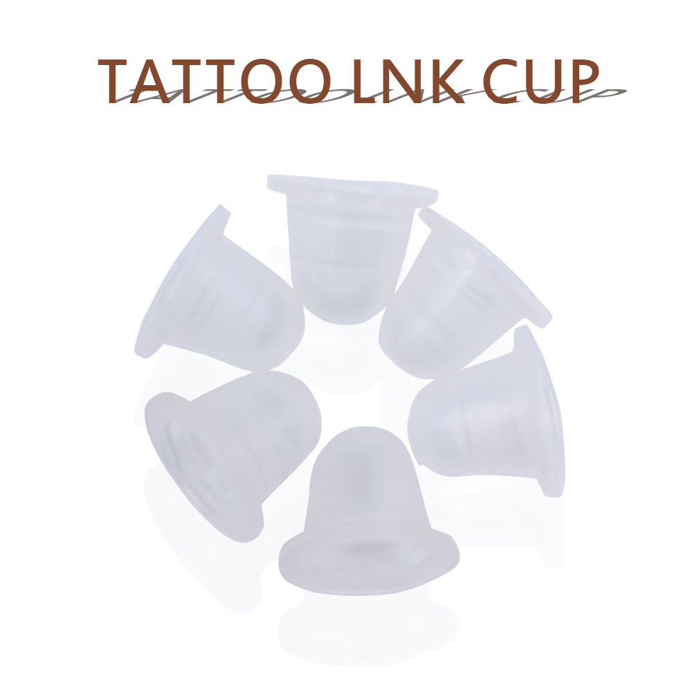 Best of 50PCS Soft Microblading Tattoo Ink Cup Cap Pigment Silicone Holder Container For Needle Tattoo Accessory Supply Reviews & Tips - Image 6