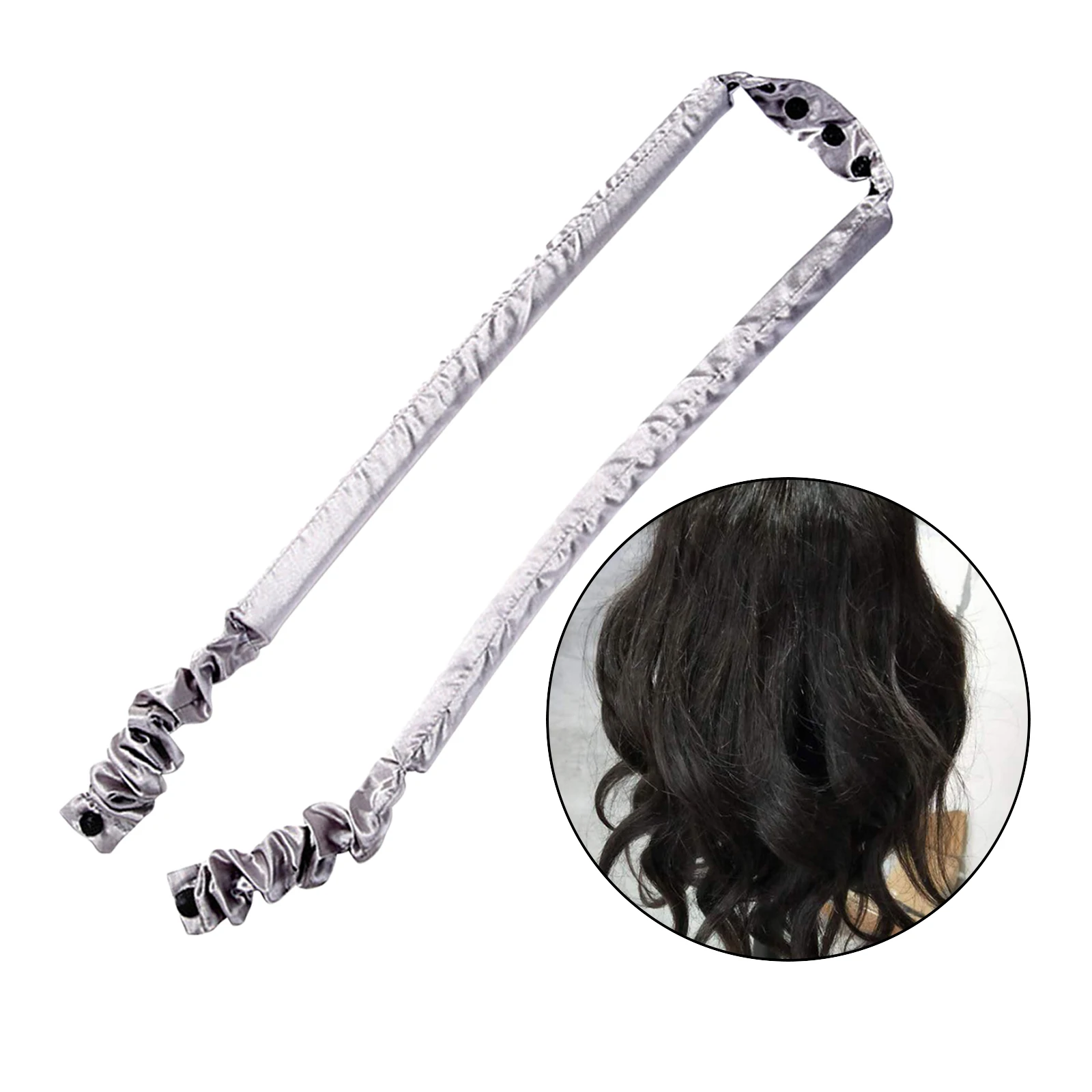 Heatless Curling Rod Curls Silk Ribbon Hair Rollers Sleeping Wave