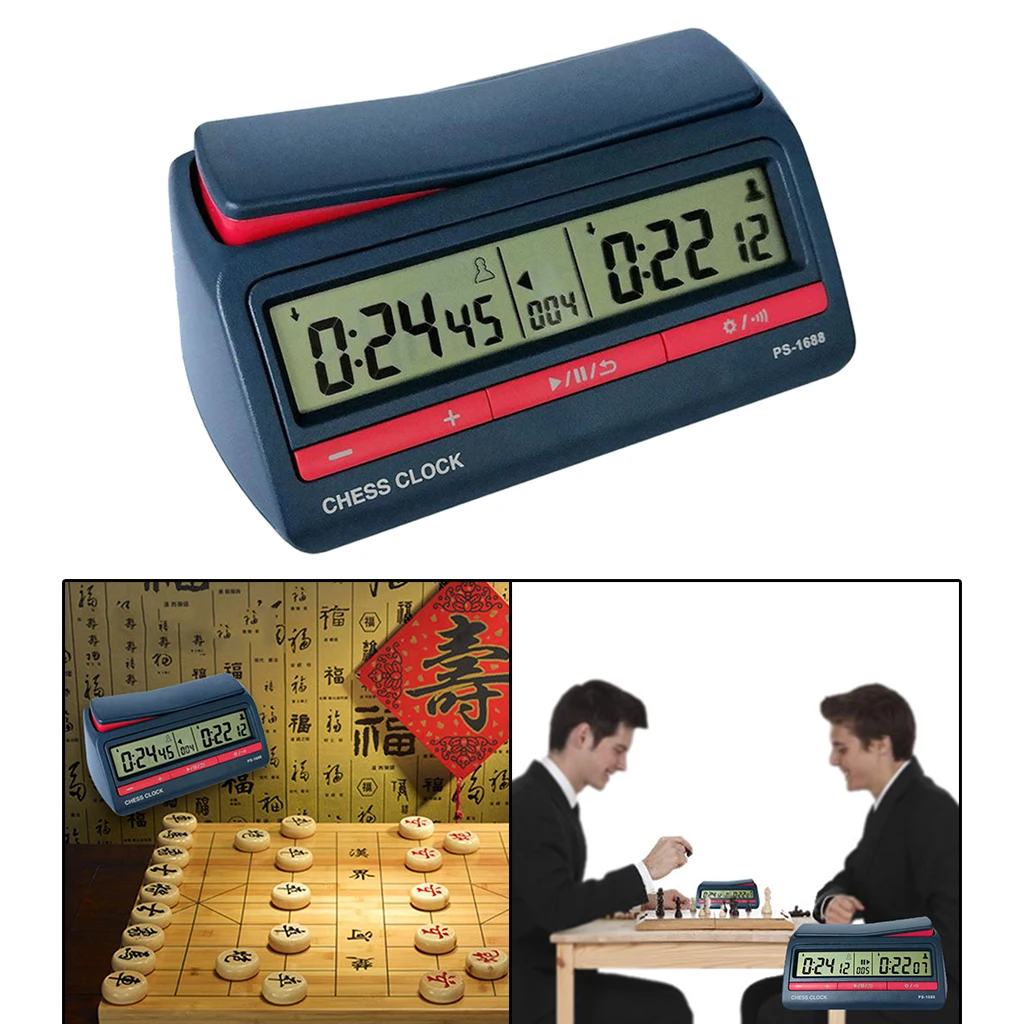 Chess Basic Digital Chess Clock & Game Timer Positive Timing Function with Bonus and Delay Function Chess Basic Digital Chess Clock & Game Timer Positive Timing Function with Bonus and Delay Function