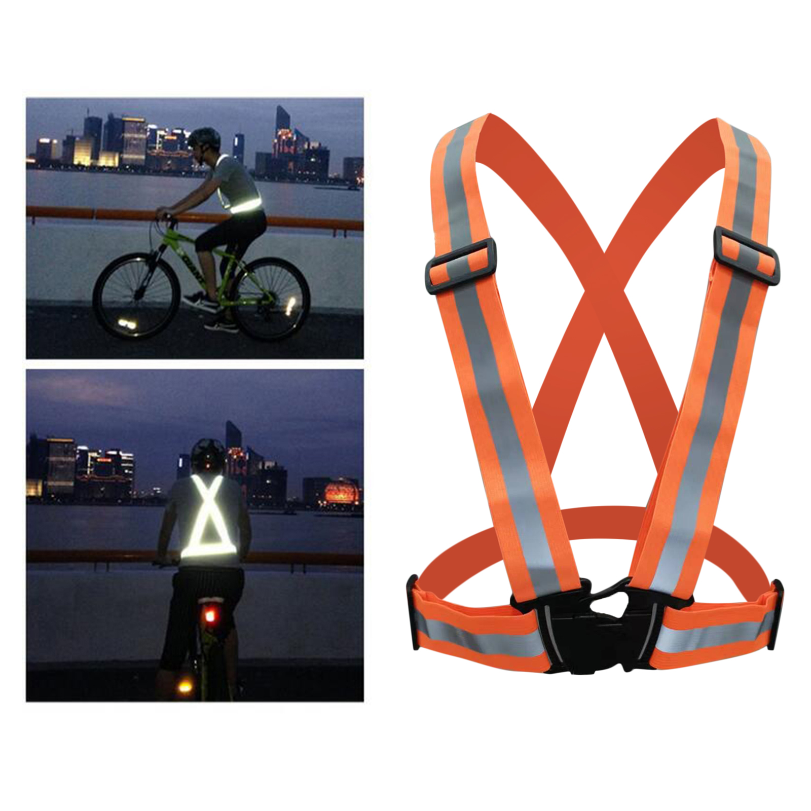 Gilet Jaune Réfléchissant De Sécurité - Confort Et Visibilité Pour Vélo, Jogging, Rando Ou Moto - 7