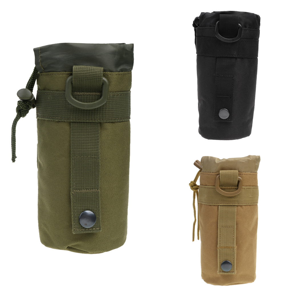 Outdoor Tactical Military Molle Water Bottle Bag Kettle Pouch Holder Green