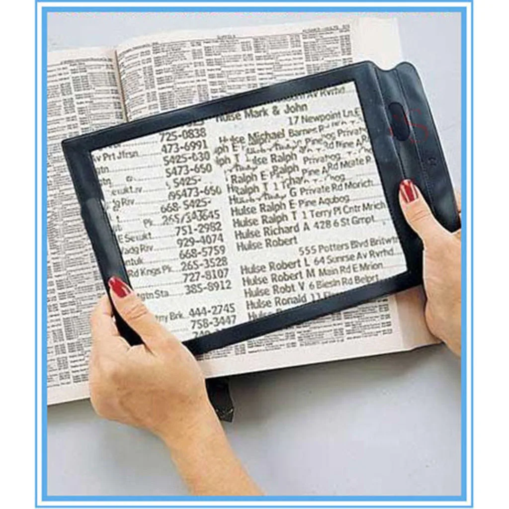 Rectangular Reading Magnifier Hand Magnifying Glass Suitable for Seniors to Read