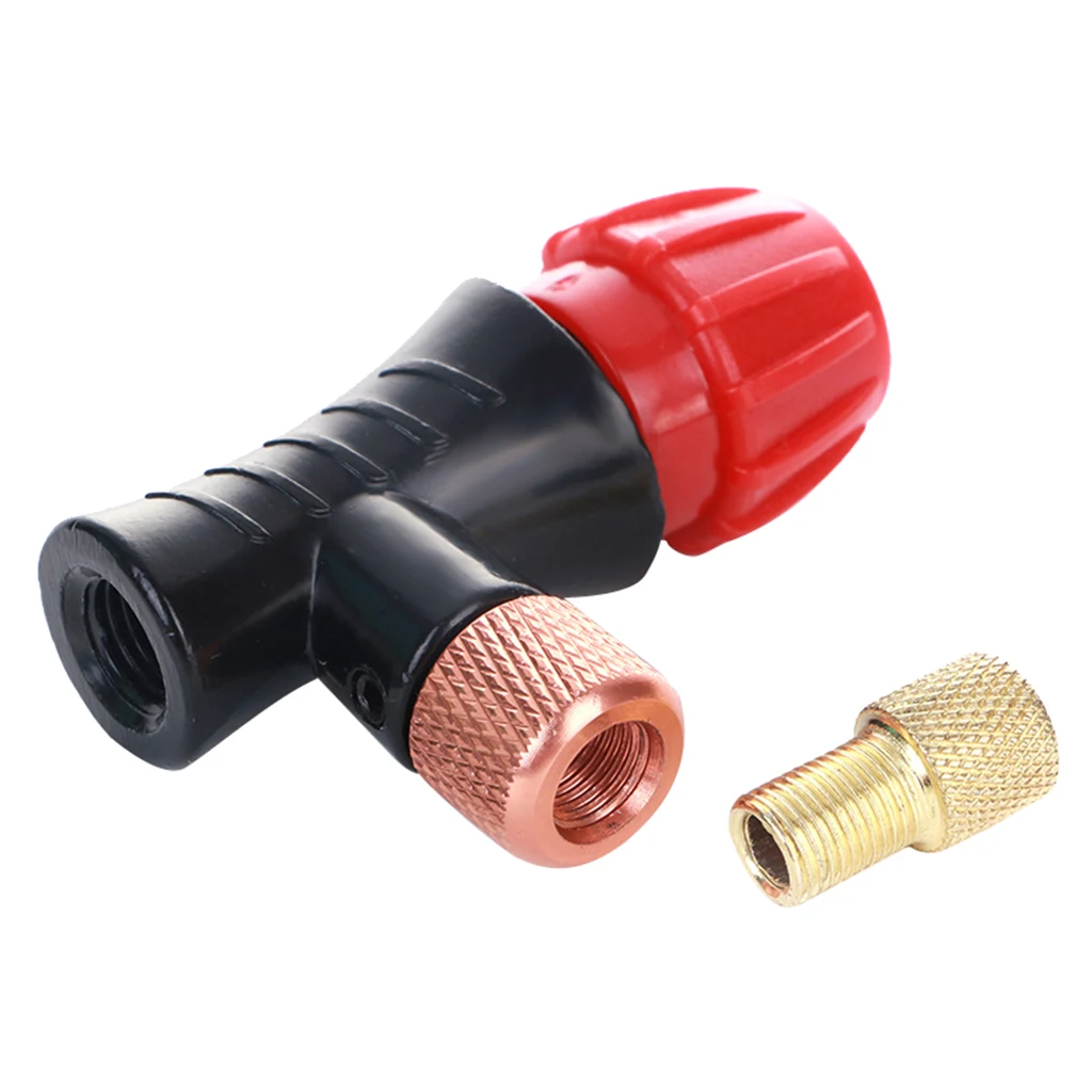 Tire CO2  Pump Inflator Head Connector Works With Threaded Cartridge