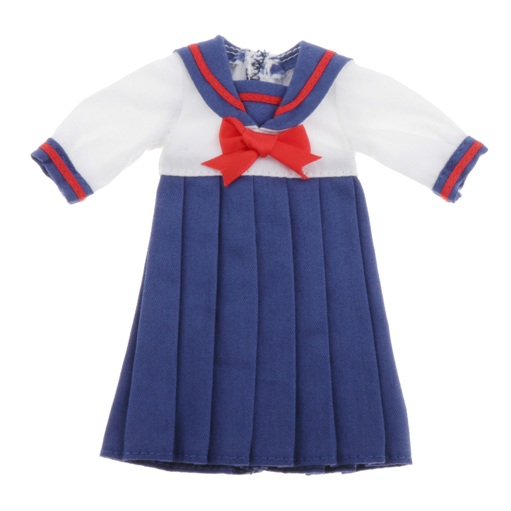 Pleated School Uniform Skirt for 1/6 Blythe BJD Dolls Outfits Accessory