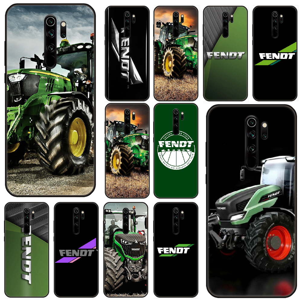 Phone Case For Xiaomi Redmi Note 8 8T 10 9 9S 7 6 Pro xiaomi 9 9A 8 8A 7 6  Black Cover Shell 3D Bumper Tpu Coque fendt Tractor