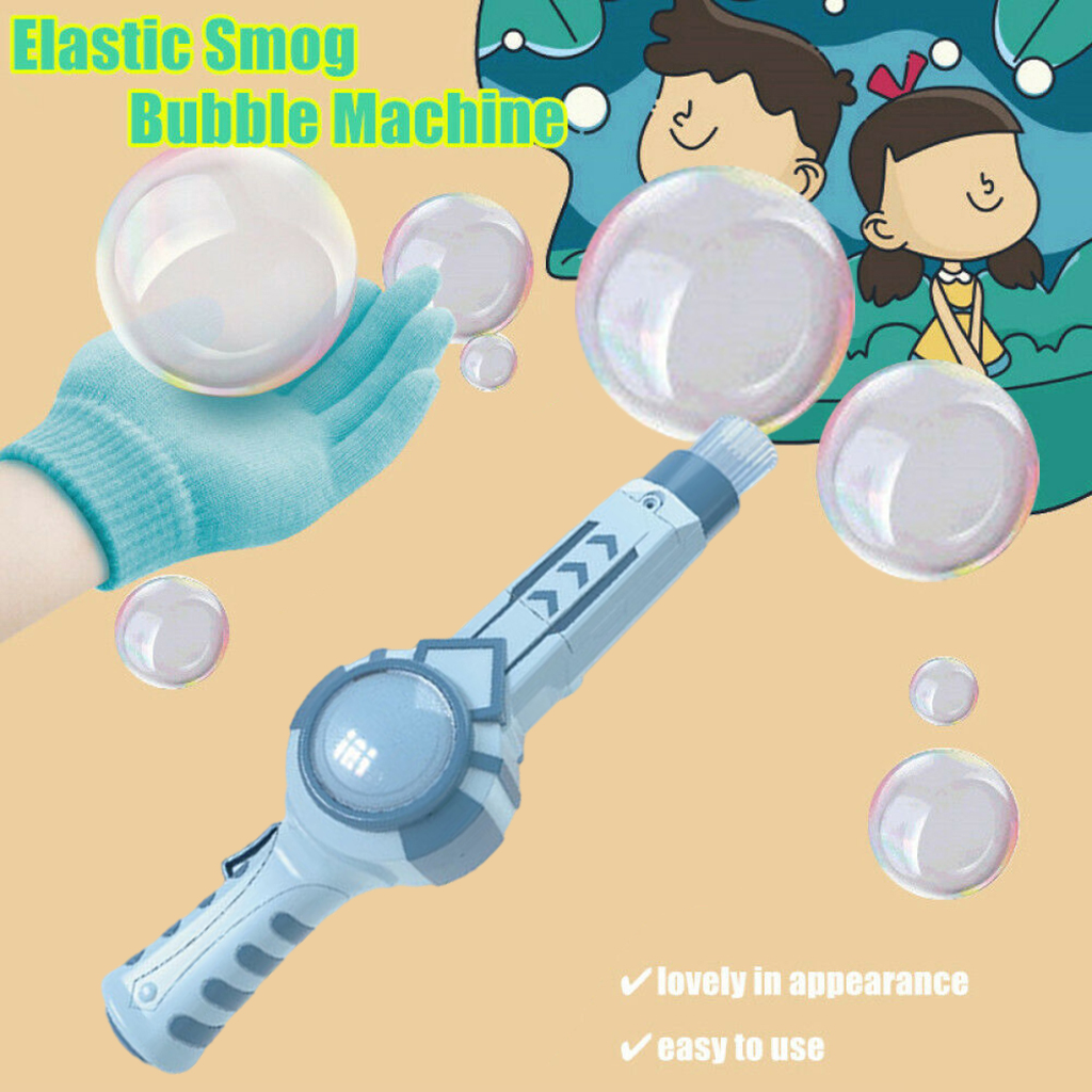 Funny Elastic Smog  Electric Bubble Wand Toy for Kids Boys Girls Birthday Gift