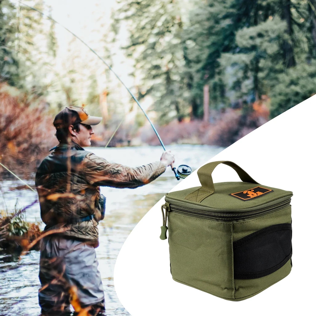 Portable Fishing Reel Bag Protective Case Cover for Drum//Raft Reel Fishing Pouch Bag Fishing Accessories