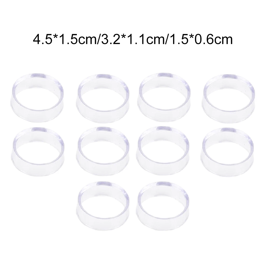 10 PCS Acrylic Clear Display Stand Sphere Holder For Crystal Ball Quartz Glass Stone Base Pedestal Support Decor