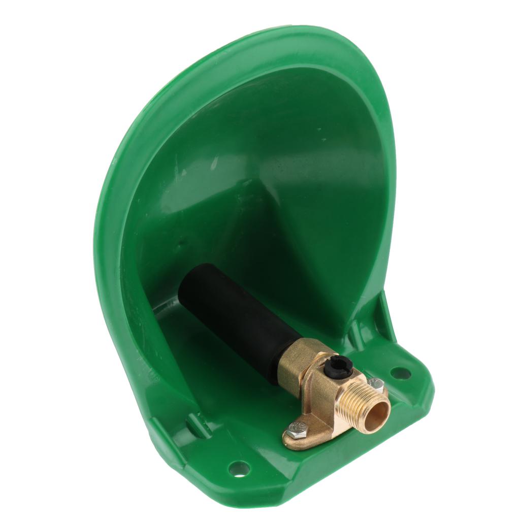 Sheep Automatic Drinking Water Bowl Also for Goats Calves Piglets, Green - Two