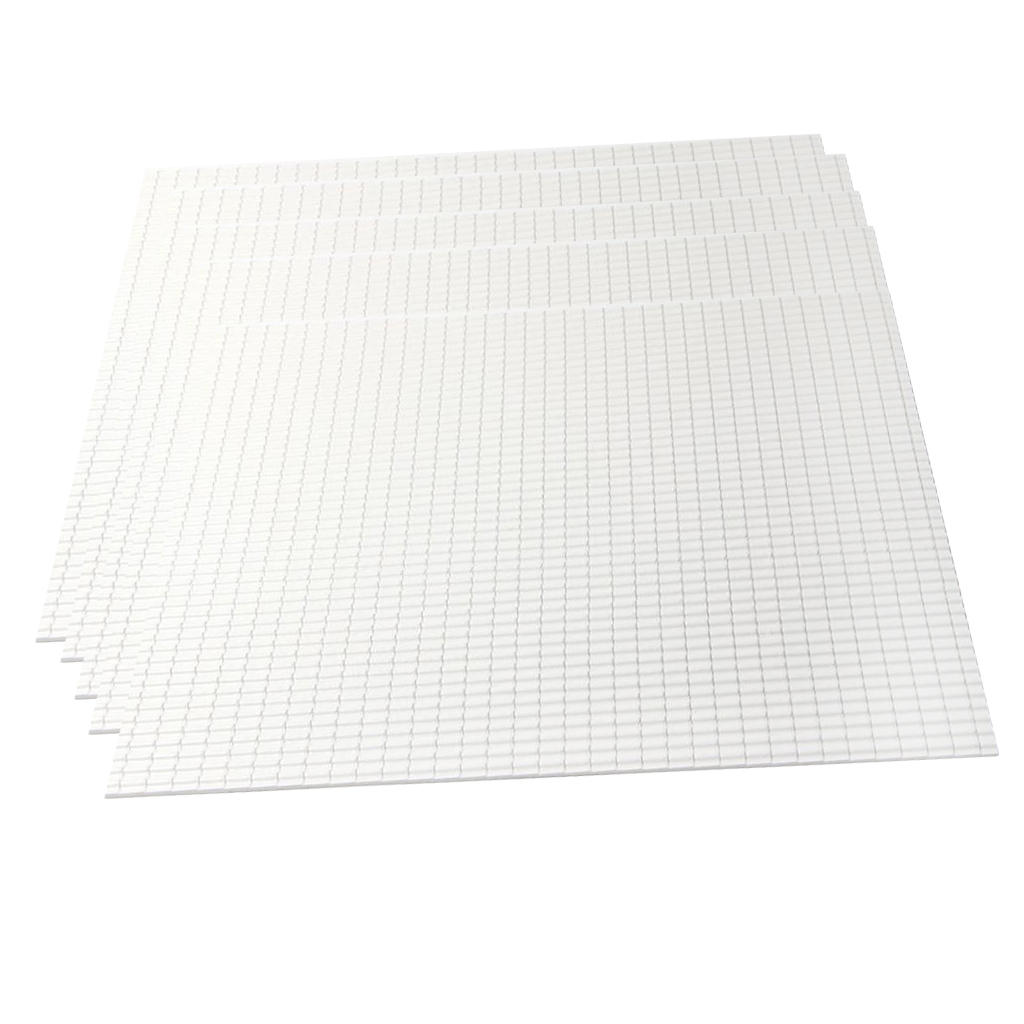 5pcs Simulation Roof Tile White For House Landscape Scenery 270 X 270 X 2mm