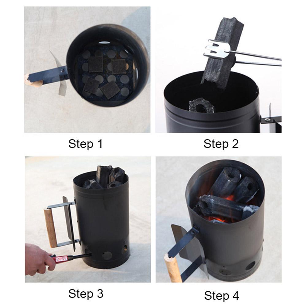 Title 6, Fast Charcoal Ignition Barrel Carbon Stove Outd...