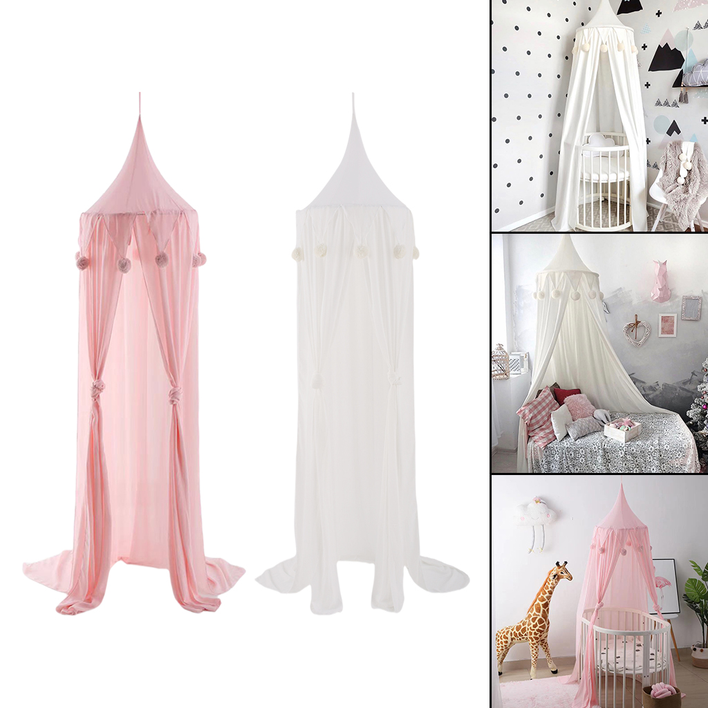 Baby Bed Canopy Mosquito Net Crib Netting Tent Curtains Tent Curtain Bedding Round Dome Tent Room Hanging Decor