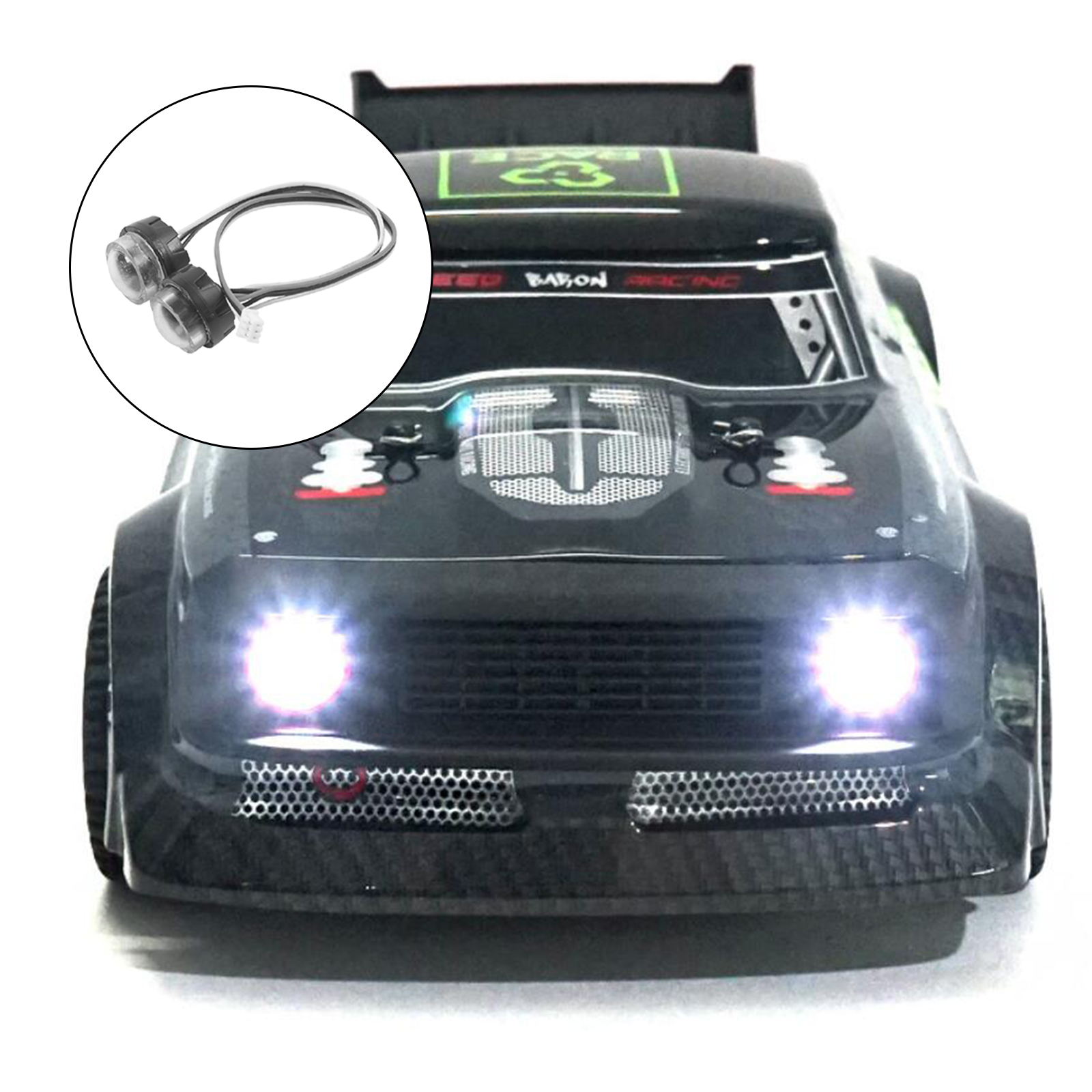 Front LED Light Headlight Spotlight Replacement for SG-1603 1:16  Car