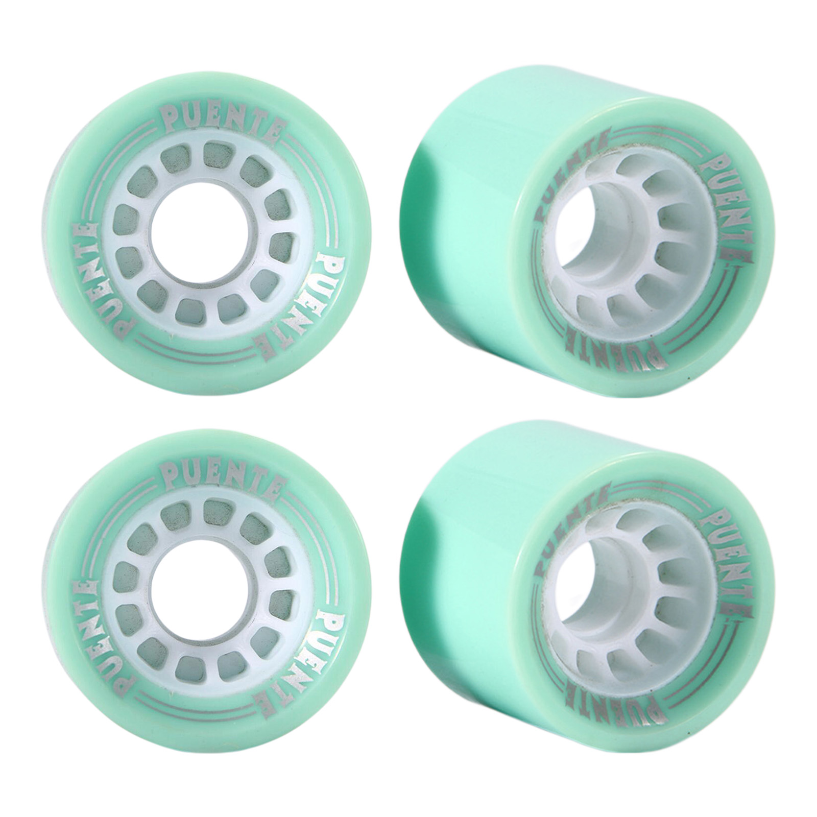 4 Pieces Skateboard Wheels 70x51mm Hardness PU Stable Quiet Smooth Anti-wear Cruising Wheel Bearings and Spacers Set