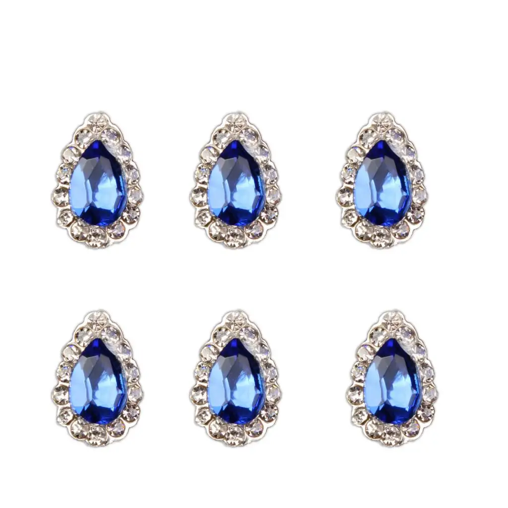 10Pieces 3D Glitter Diamond Jewelry Nail Art Charms Manicure Bling Rhinestones