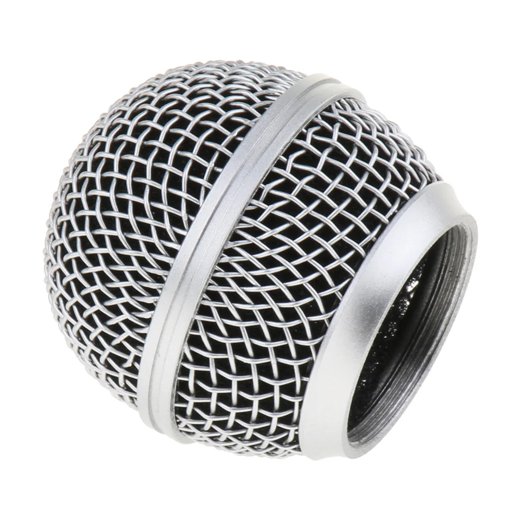 Replacement Mic Grille Mesh Ball Head For  SM58 BETA58 Microphone Part