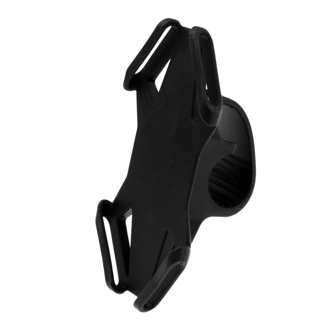 Silicone Motorcycle Bike Bicycle Handlebar Phone Mount Holder Bracket Rack GPS Case Works for 4-6 inch Smartphones