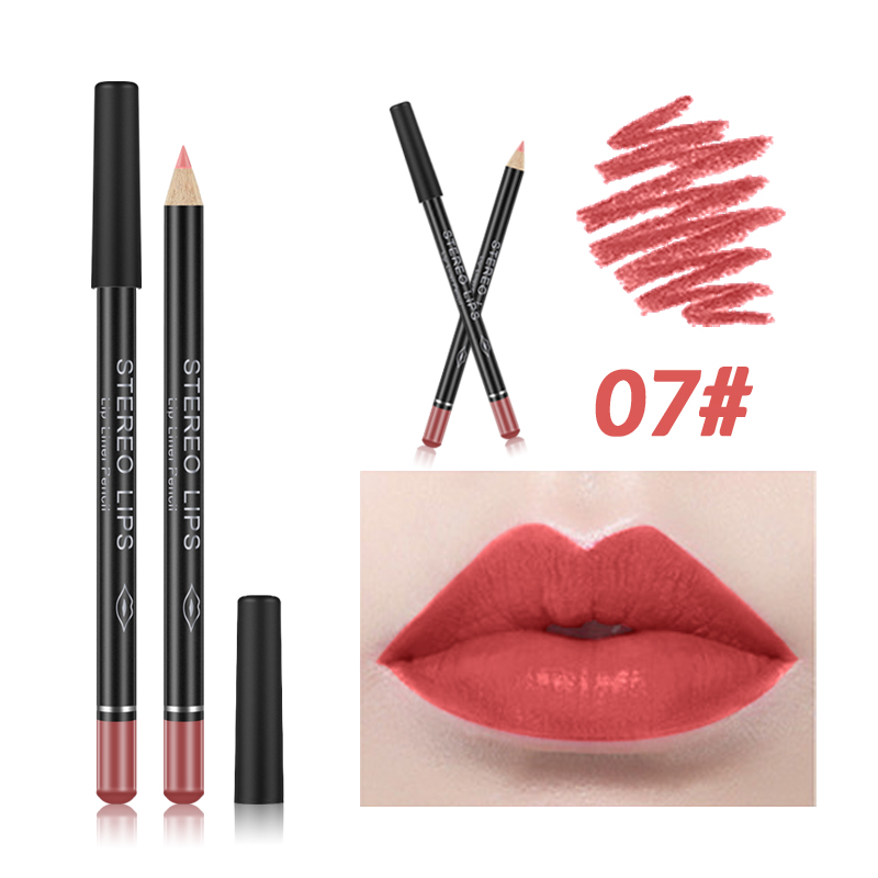 Best of 12 Color Sexy Matte Lipstick Pencil Waterproof Lasting Lip Liner Pen Non-stick Cup Lip Liner Contour Pencil Set Beauty Cosmetic Reviews & Tips