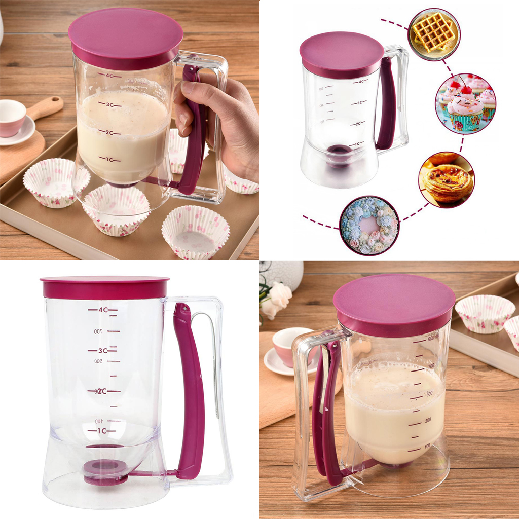 NEW Pancake Batter Dispenser Maker Perfect For Baking Muffins Cupcakes