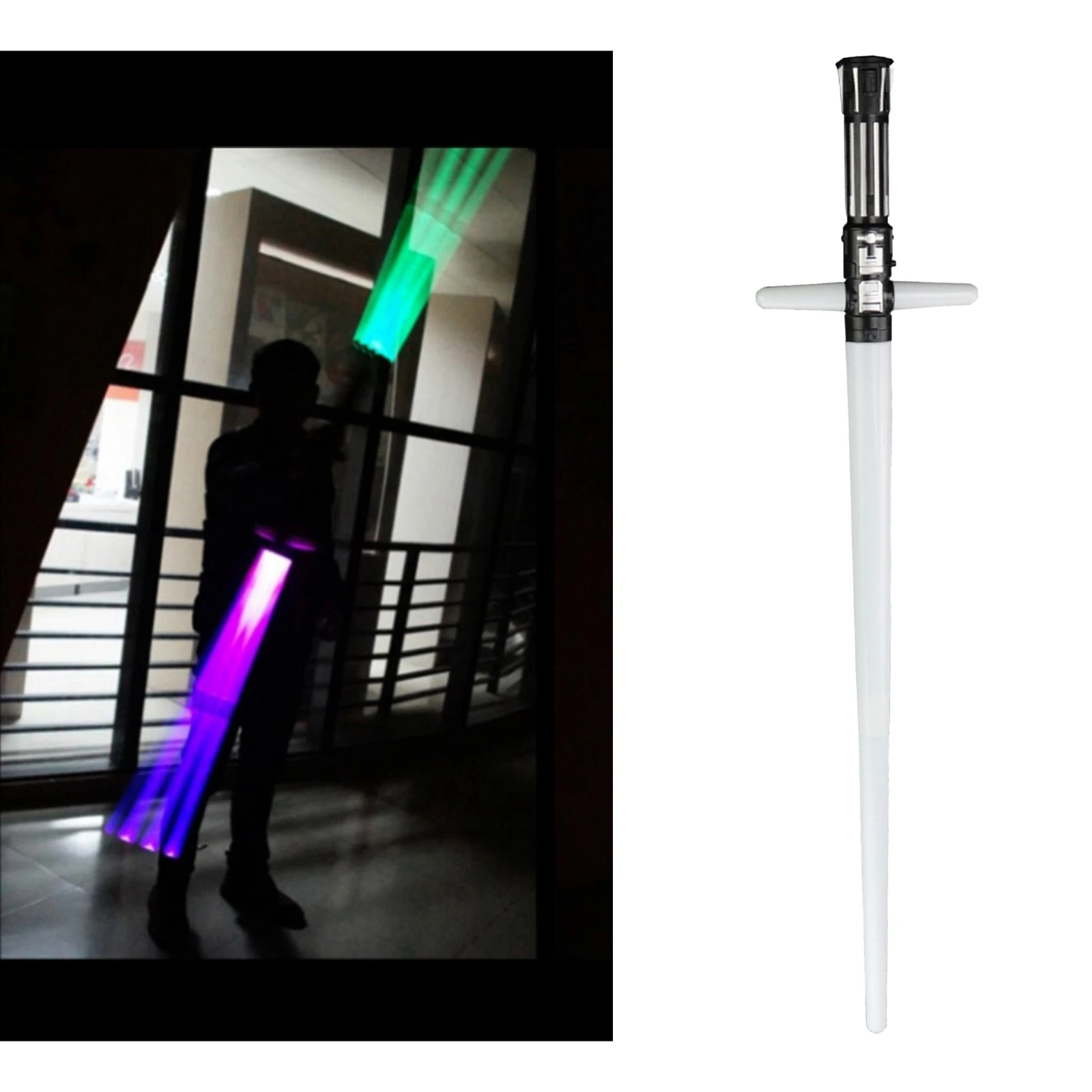 2-in-1 Flashing Lightsaber Light Up  Roleplay Costume  Presents